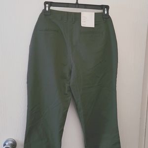 NWT olive green stretch pants size 6 A New Day